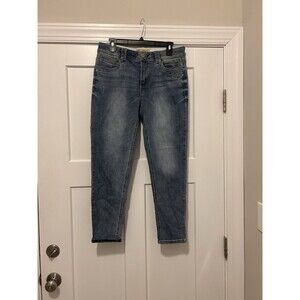 Democracy Jeans Women's Size 10 Blue "Ab" Technology Skinny Cropped Denim Jeans